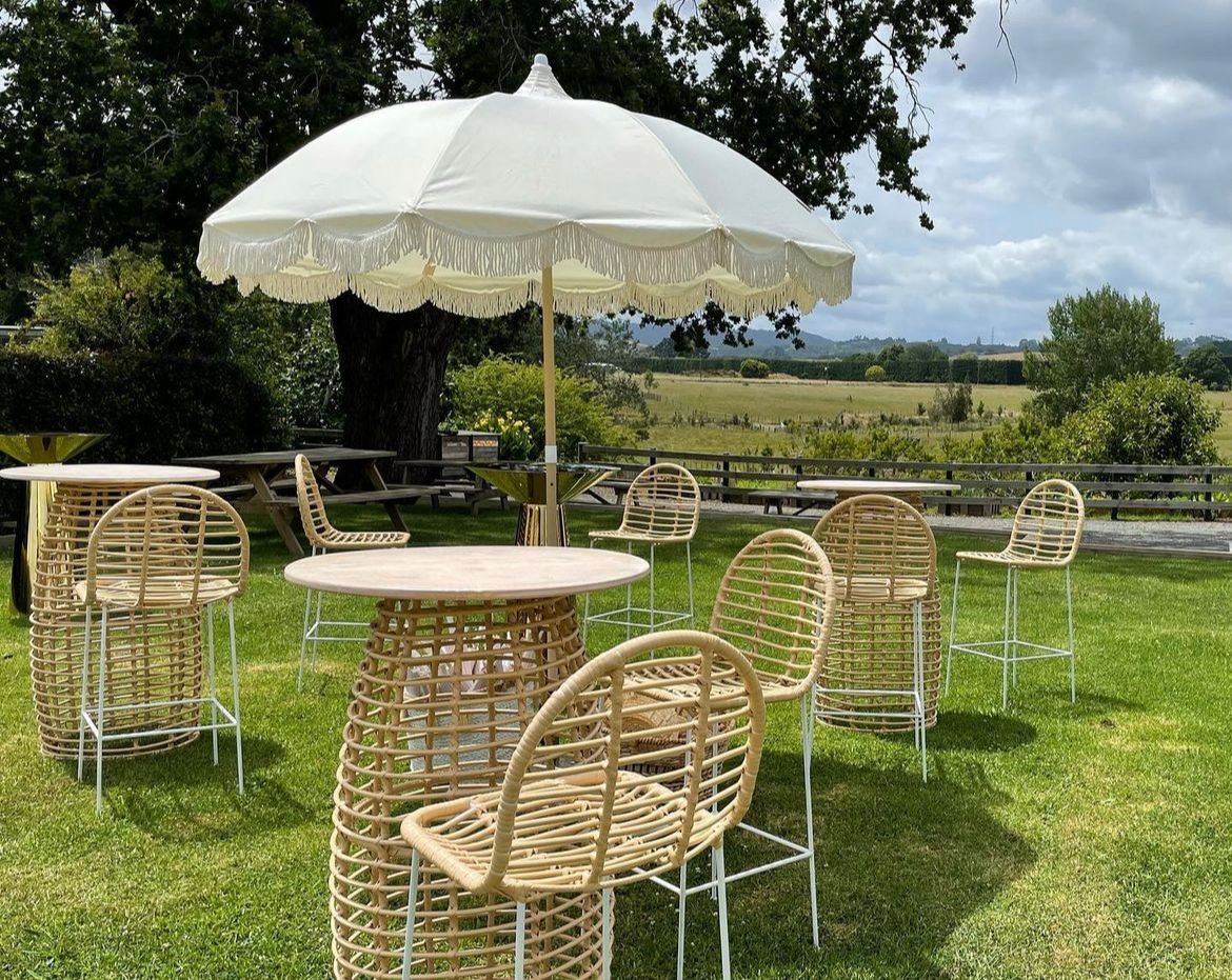 Cane Bar Stools